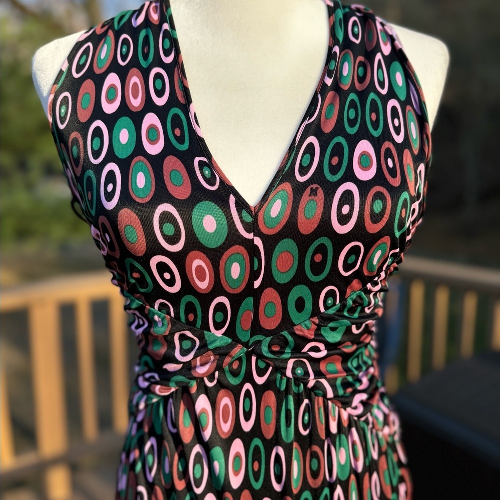 Missoni Halter Tie Neck spring/Summer Dress Sz6 Geometric Colorful Design - Picture 3 of 13